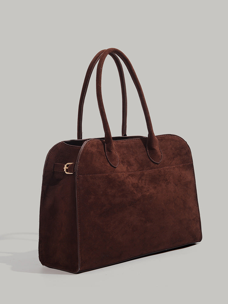 High-grade Suede Retro Commuting Shoulder Bag