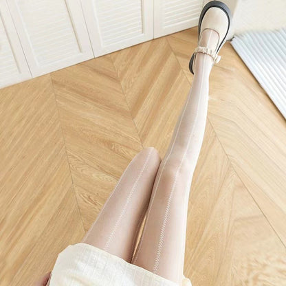 Women's Pattern Love All-match Stockings Panty-hose Sexy Girl Skin Beauty Socks