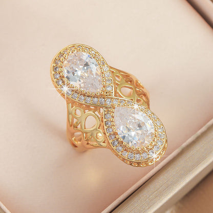 Digital 8 Ring Female Retro Easy Matching Does Not Fade