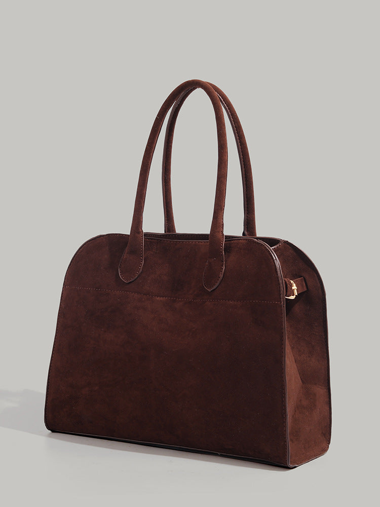 High-grade Suede Retro Commuting Shoulder Bag