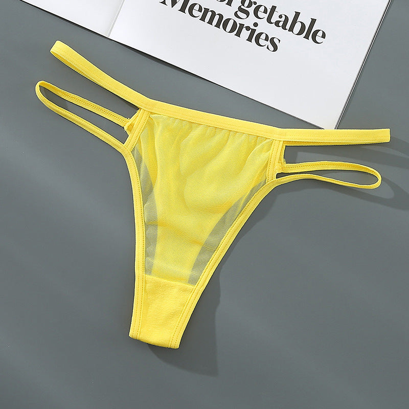 Mesh Breathable Seamless Low Waist Fun Women's Underpants